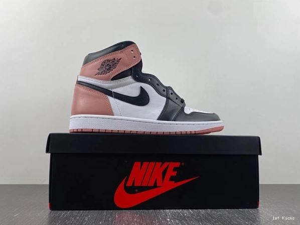 1st Kicks Rust Jordan 3599 Pink High Durable Retro 1 861428- 1024